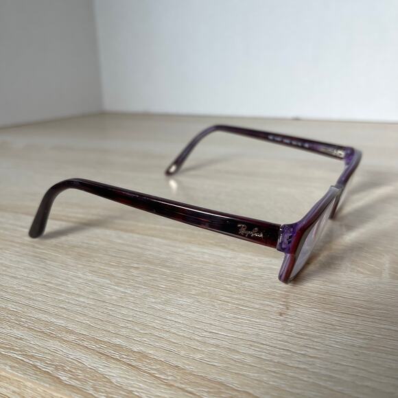 Ray-Ban RB5187 2442 Tortoise Shell Red Purple Eyeglasses 52-16-140 FRAMES ONLY - Picture 10 of 10